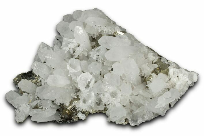 Gleaming Pyrite Crystals with Sphalerite and Quartz - Peru #347623